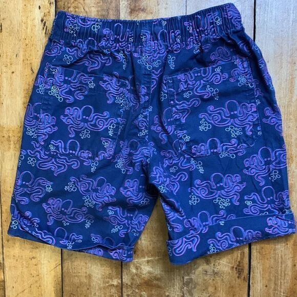 Cat & Jack shorts size 4T blue octopus pull on elastic waist cotton summer - Picture 3 of 4